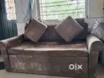 Sofa come bed with small sitting