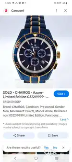 CHAIROS WATCH