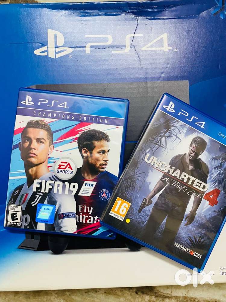 Ps4 UNCHARTED 4 and FIFA19 champions Edition