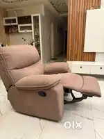 Recliner sofa and table