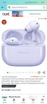 Realme T310 airbuds one month use huaa h