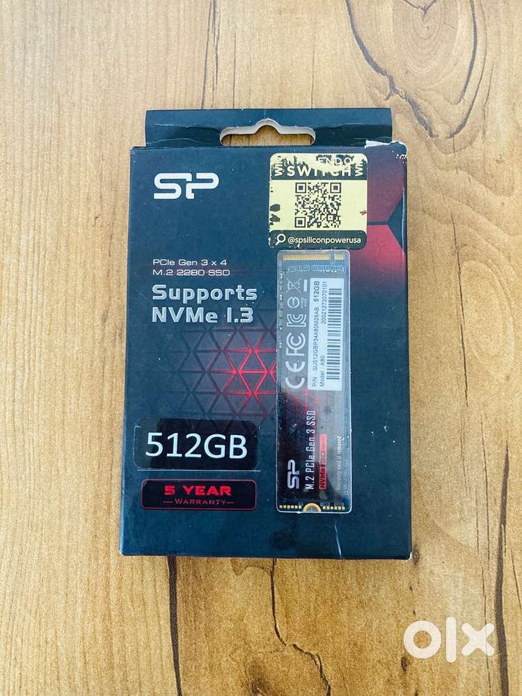 Silicon Power 512GB NVMe M.2 SSD  PCIe Gen 3 x4  Brand New Sealed
