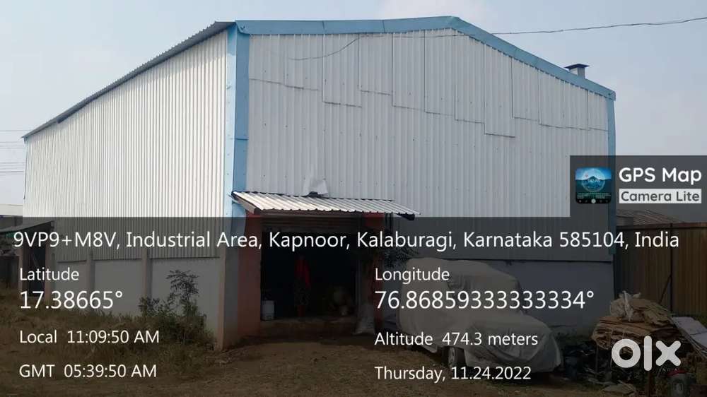 Godown Industrial shed for rent
