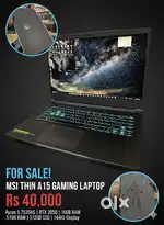 MSI Thin A15 Gaming & Workstation Laptop – Like New!