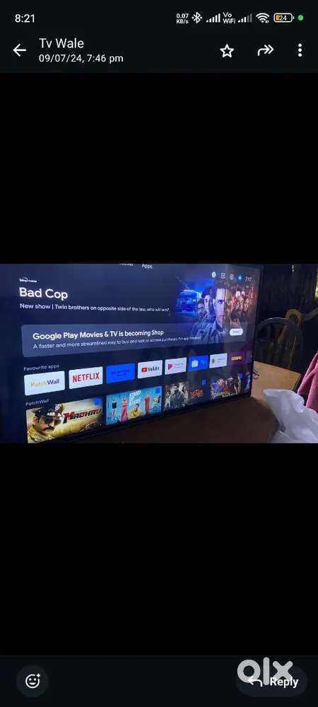 My ka TV hun 55 inch ka koi dikkat nahin ekadam Okay report