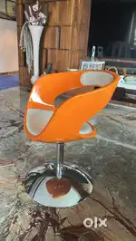 Stylish Orange & White Rotating Chair imported from china 15,000