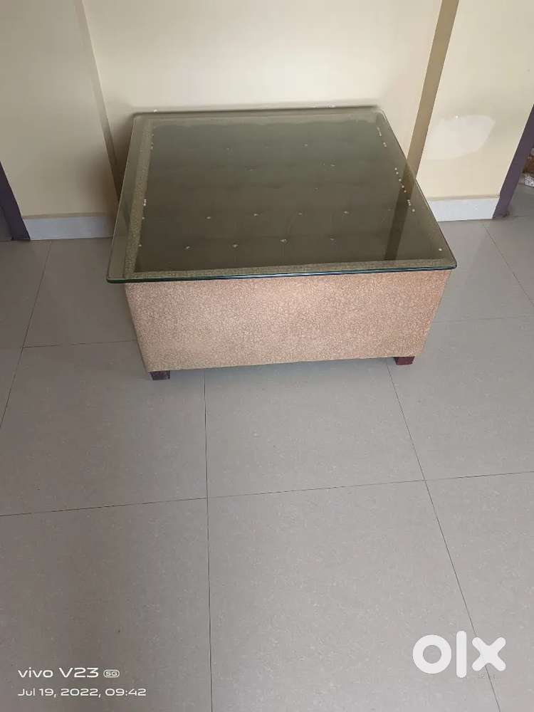 Glass tea table