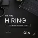 Part-Time Male Salesman for Fashion Store