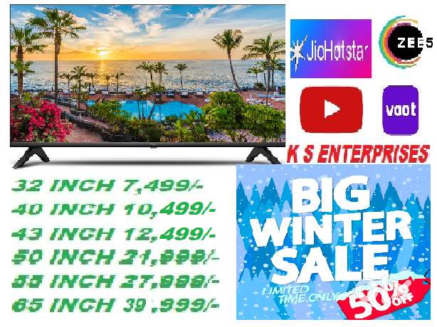 WINTER SALE 40 INCHES  SMART, 4K UHD LED TV IN 10,999 ONLY.