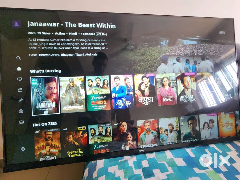 VW 109 cm (43 inch) Full HD Android Smart LED TV with wall Mount