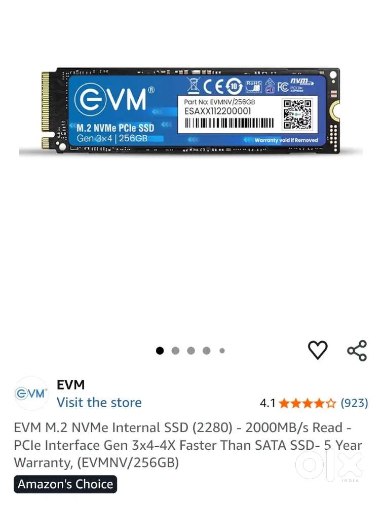 EVM 256 GB Gen 3 - Internal SSD