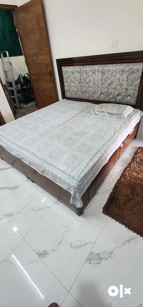 Double bed with 2mattress pair for sale, 10seater sofa with one table