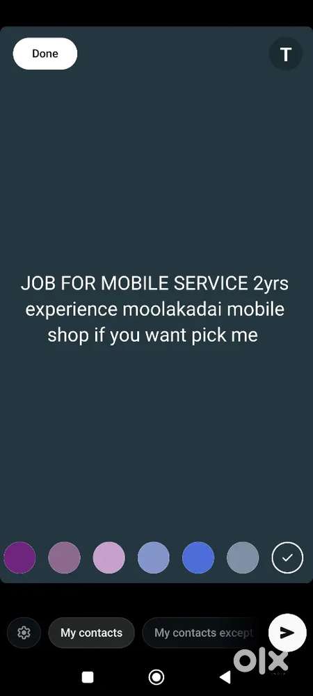 MOBILE SHOP 2YRS EXPERIENCE PERSON MOBILE SERVICE IF YOU WANT CONTACT