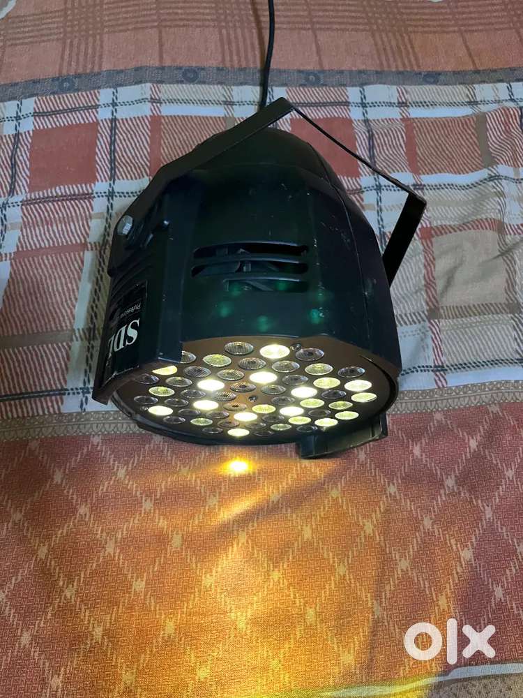 DJ Lights Set of 2 (1 RGB & 1 White)
