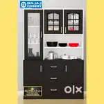 Khwaja furniture. Crockery unit. Bajaj finance available