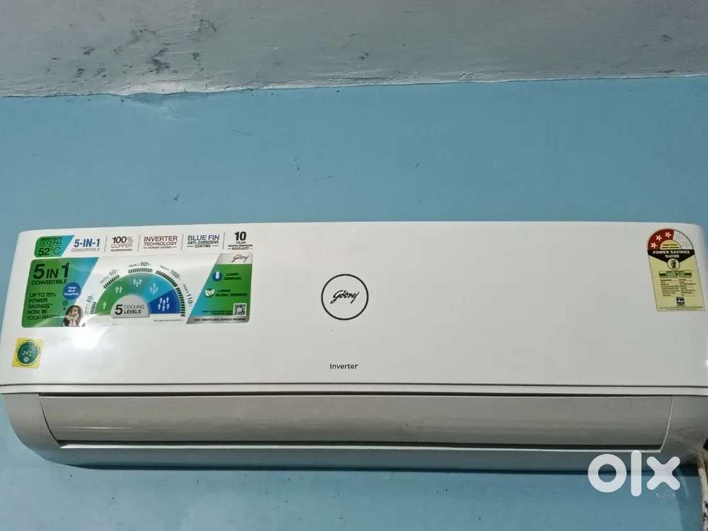 Godrej 5 in 1 convertible inverter A.C., 1.5 tons ( 3 stars)