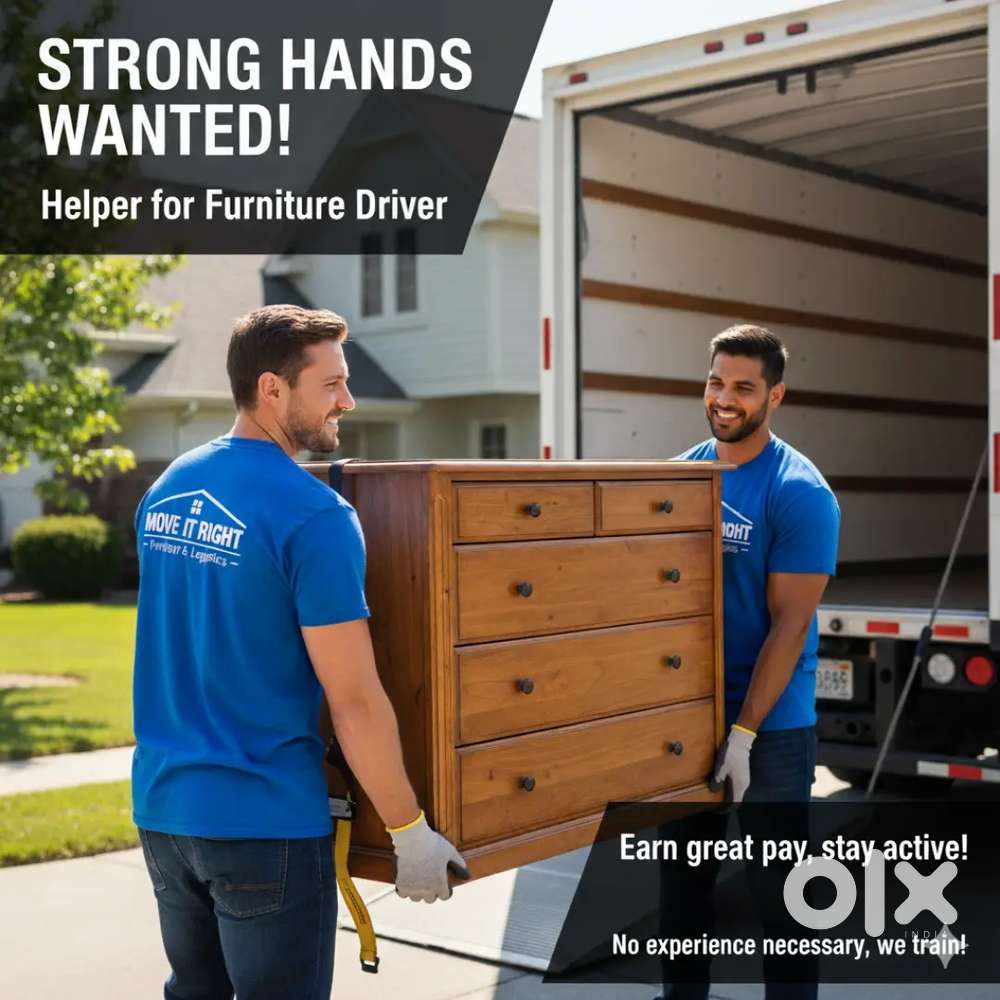 Helper required for driver handiman lifting Furniture etc