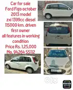 Ford Figo 2013 Diesel Well Maintained