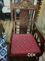 Rocking wooden chair