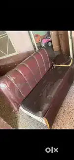 Old strong wood sofa