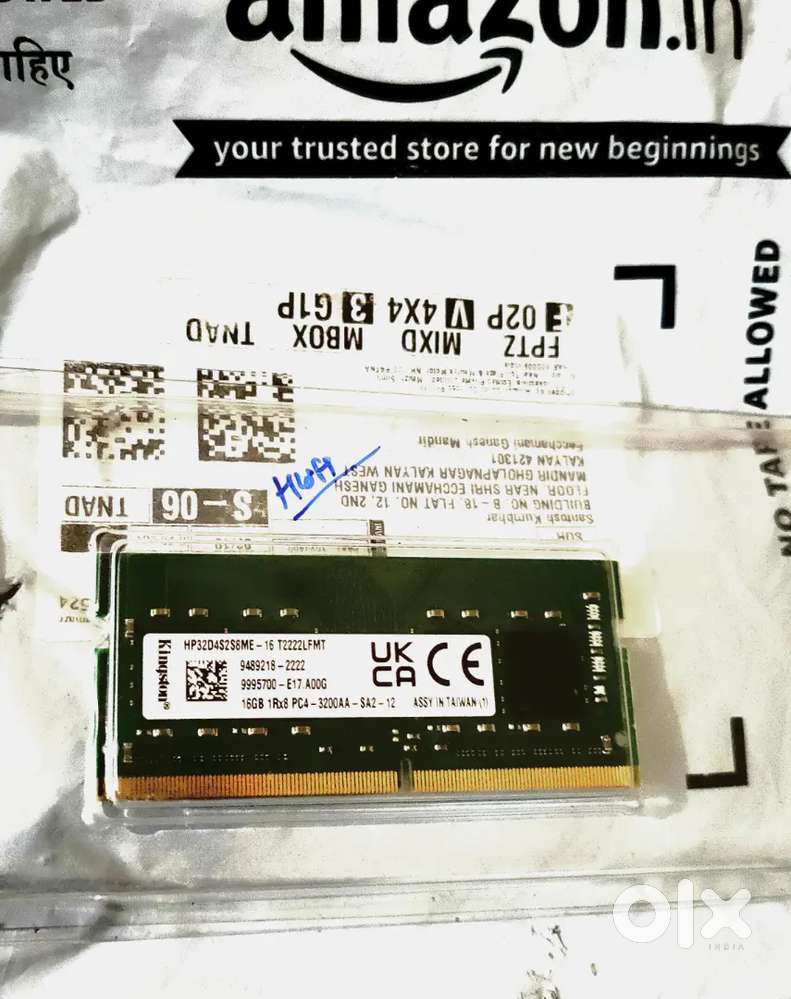 New Kingston LAPTOP ddr4 16GB Ram with 3 years warranty