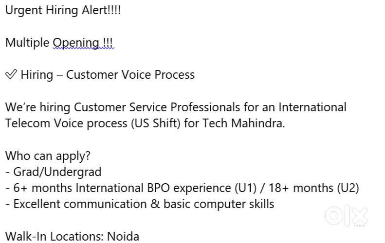 Customer Voice Associate