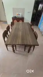 Dining table and 6 chairs