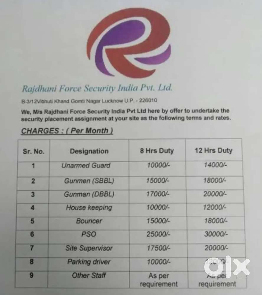 Rajdhani Force Security