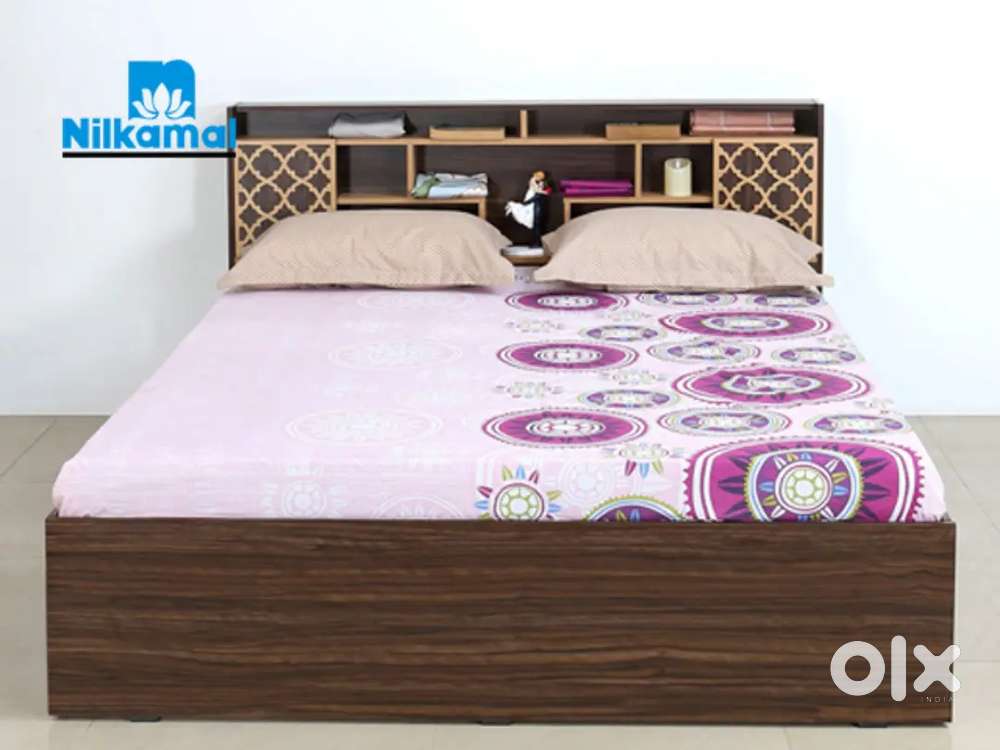 Super discount buy new double bed with box -5990/- EMI available