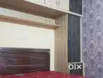 One fully furnished room with bed ac fridge led tv gzeer gas chula etc