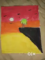 sunset drawing