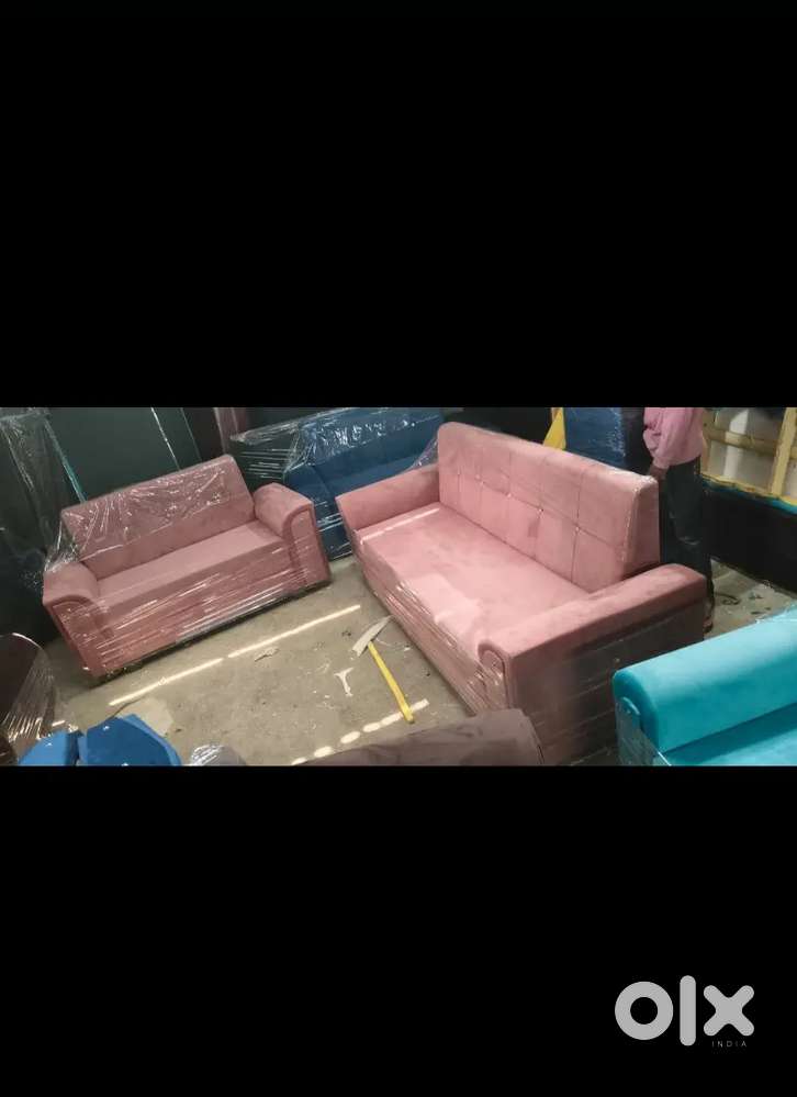 New 3+2 sofa set pink color