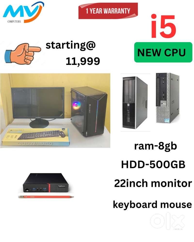 Ram - 8GB DDR3  Hard Disk - 500GB  2GB Graphics  i7 Full Set