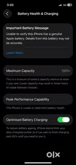 Iphone 12 pro 100% battery health all working