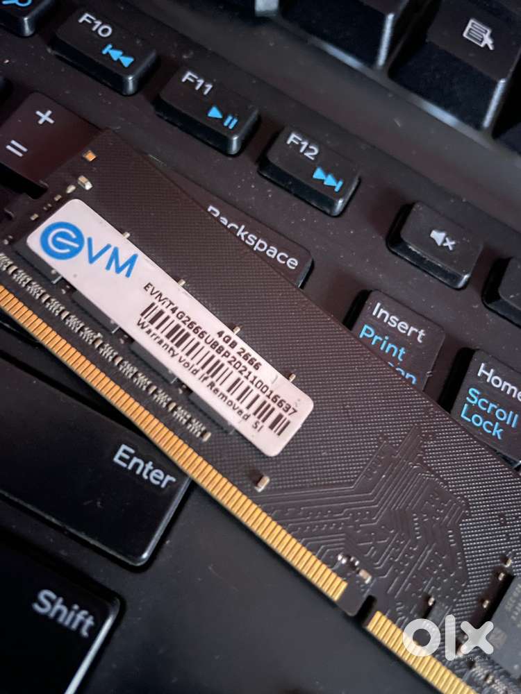 EVM 4 GB DDR4 Ram 2666 mhz speed with bill and warranty