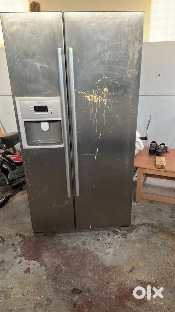 Side by side double door fridge