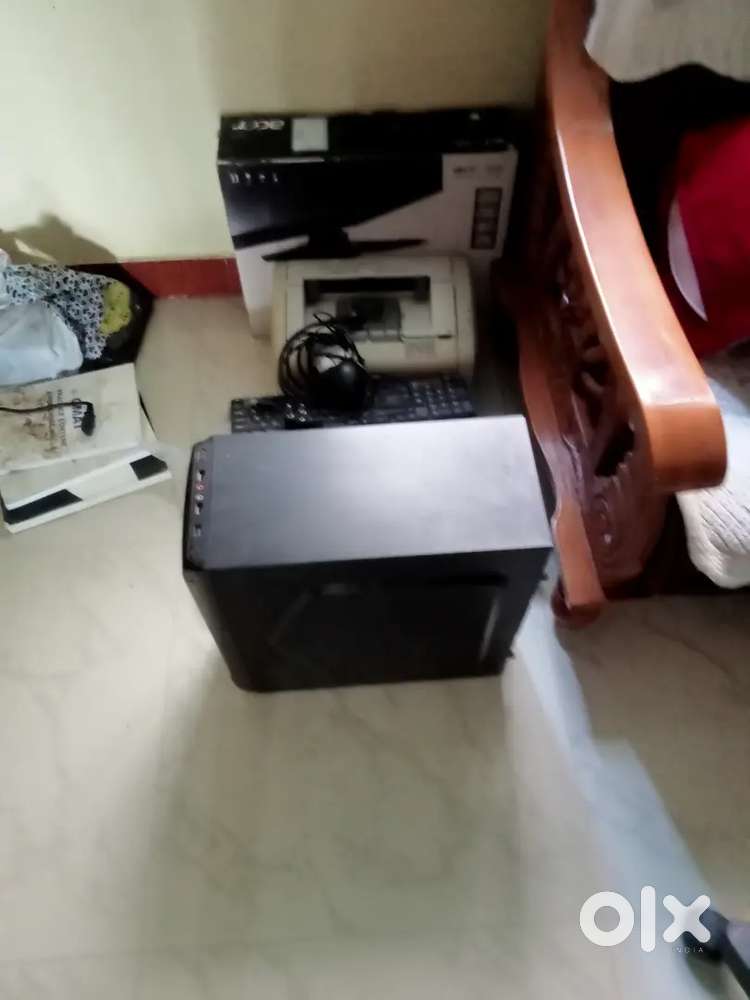 Computer with printers.