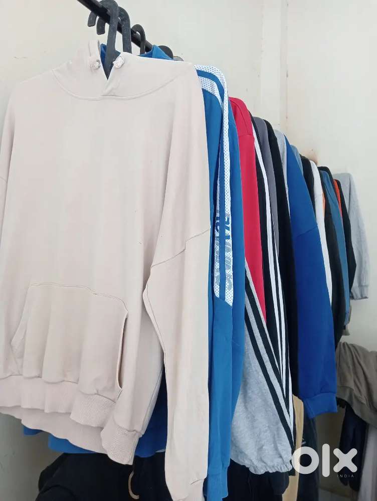 Mens hoddie zipper lower t-shirts jeans