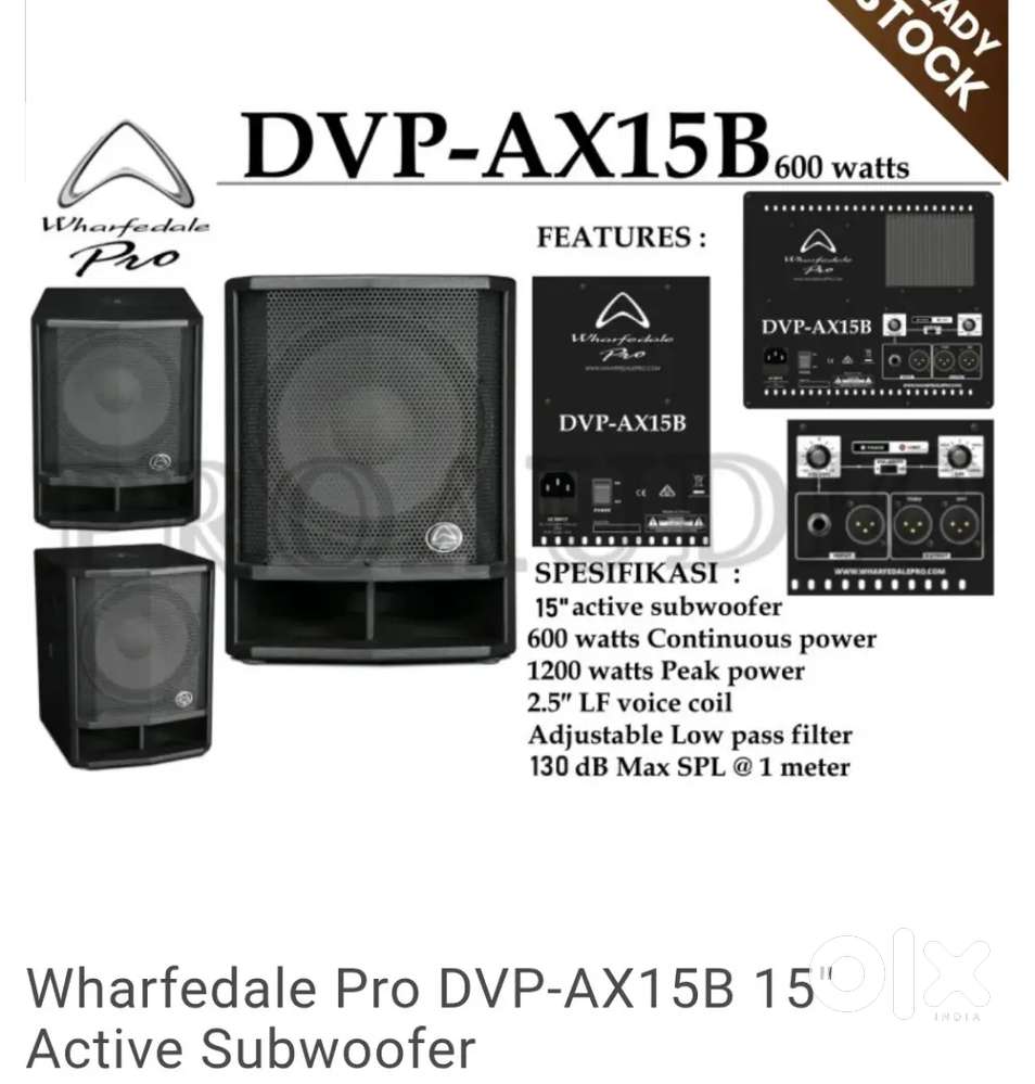 Warfadel pro 15inch Active Woofer- box sealed condition imported 1200w
