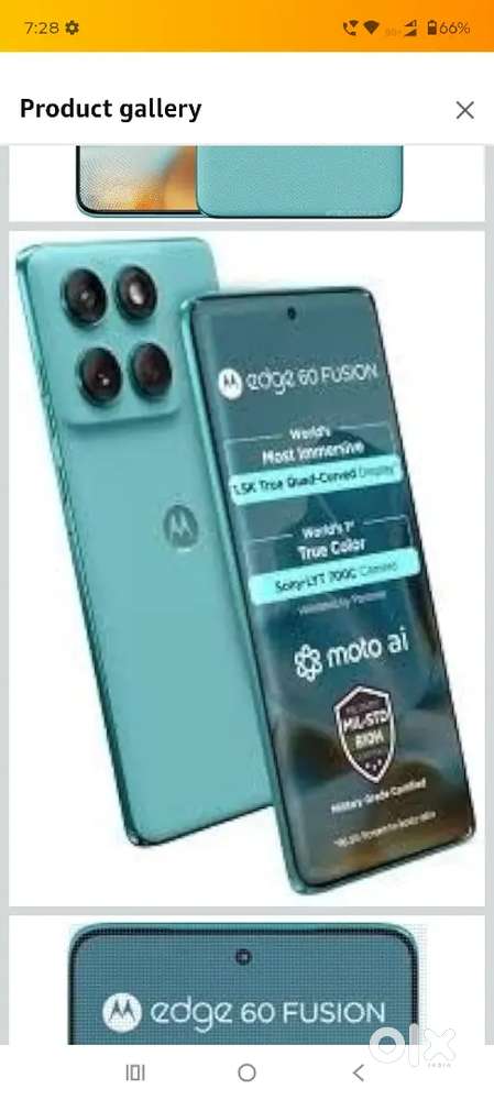 Motorola Edge 60 fusion 12gb 256gb 7 days old just open box