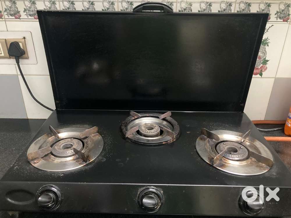 3 burner steel png gas stove