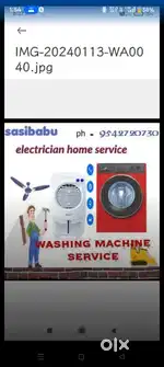 Washing machine servicing