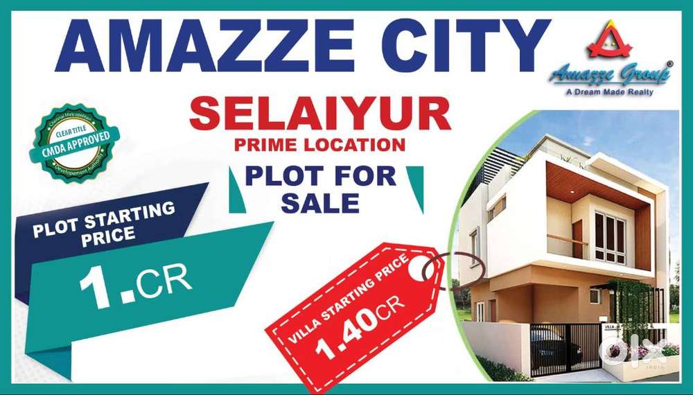 cmda plot in selaiyur, camp road,  east tambaram