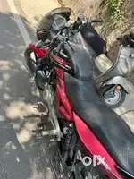 pulser 150cc red black colour