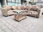 Lshape sofa set with free pillow £0288