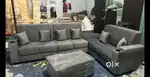 PREMIUM QUALITY L TYPE CUP HOLDER DIAMOND STRECHING MODEL SOFA SET