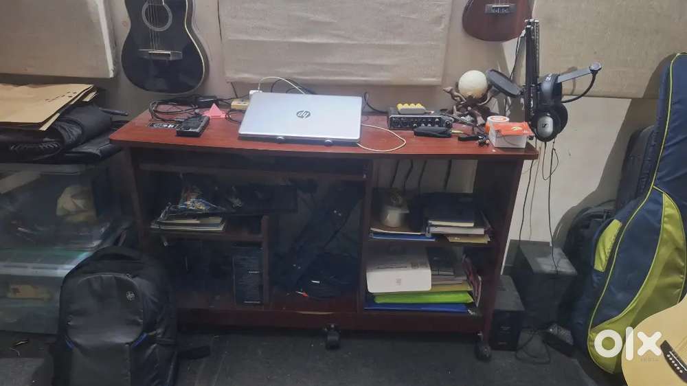 Showcase, cane chairs, chest of draw, computer table, dewan