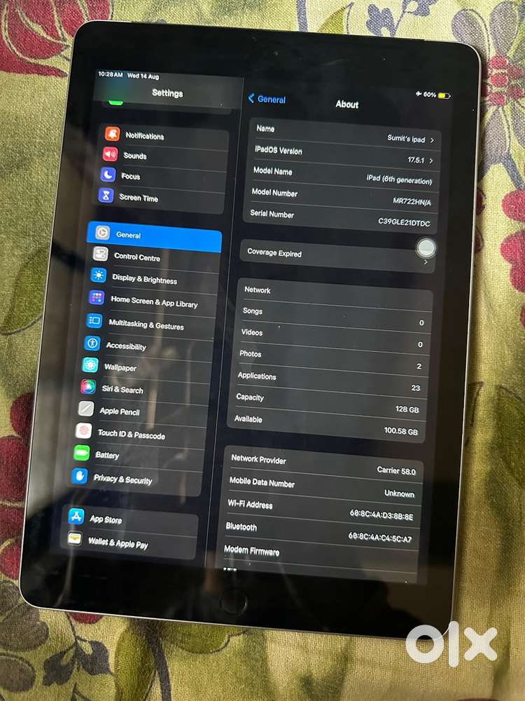 Apple ipad 6th gen