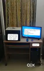 Desktop Setup with Canon 4820 Printer & Computer Table–Good Condition