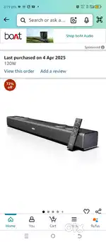 Soundbar with built in sub woofer connect your device TV laptop mobile